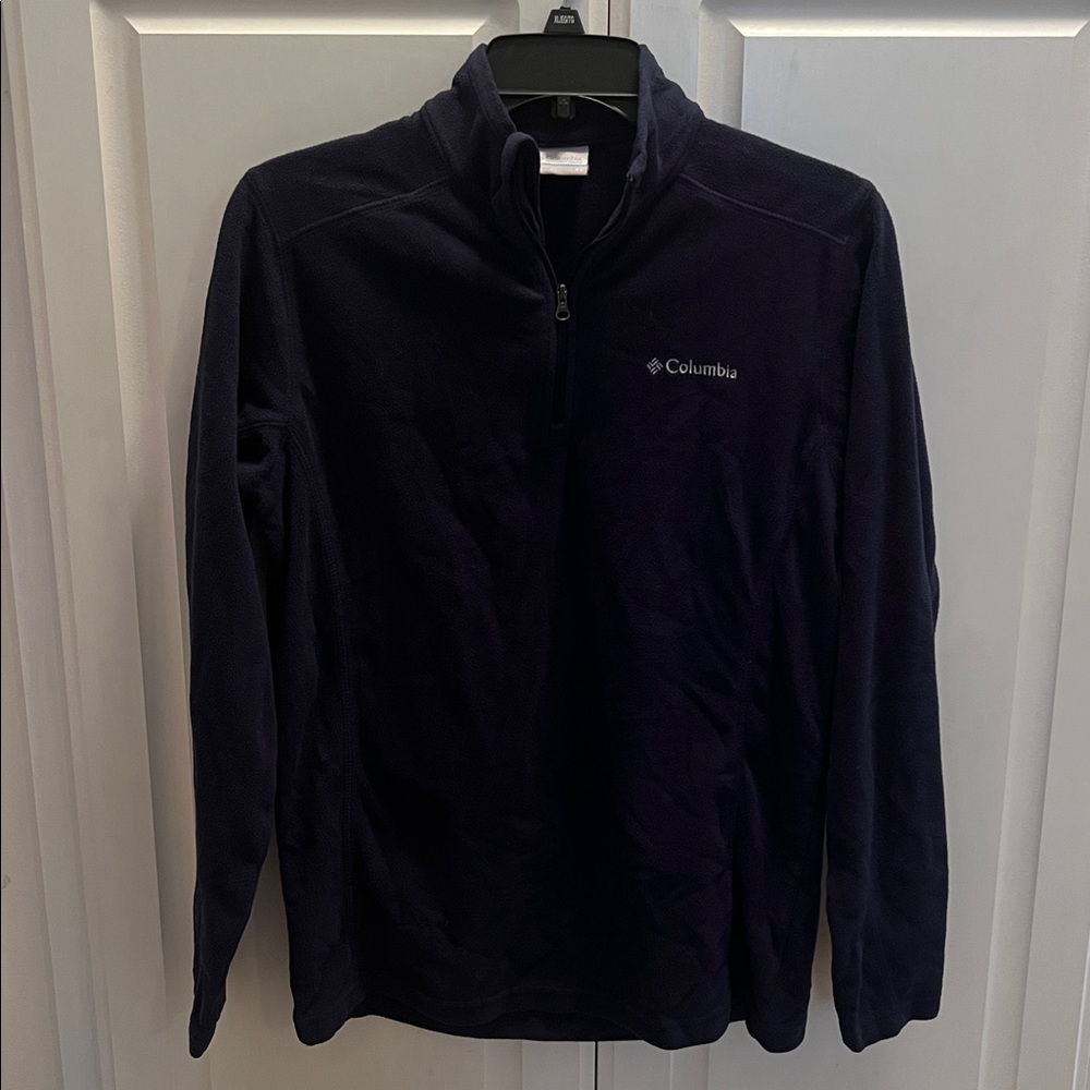 Columbia Navy Blue 1/4 Zip Fleece Sweater Size XS
